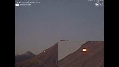 UFO at Colima Volcano, Mexico