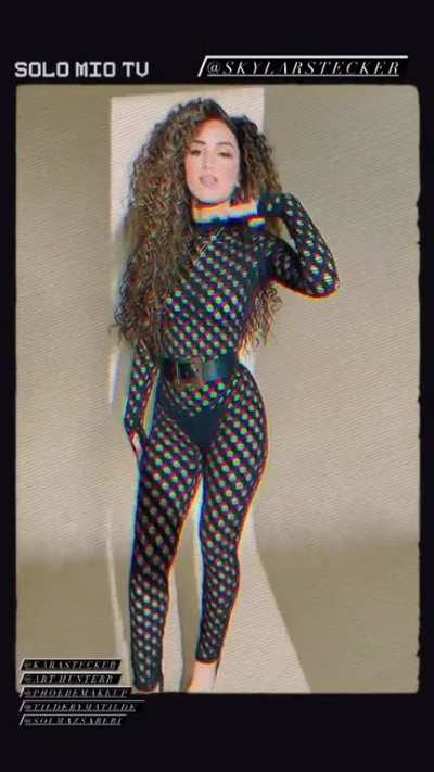 Skylar in a sexy see-thru bodysuit