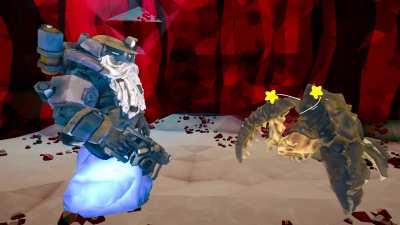 Thrown heavy objects should stun glyphids