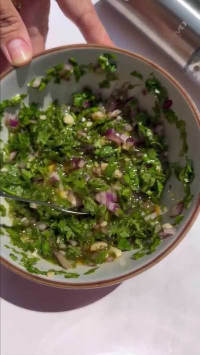 Chimichurri Roasted Cauliflower