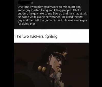 “Oh, you’re hacking towards me?!”