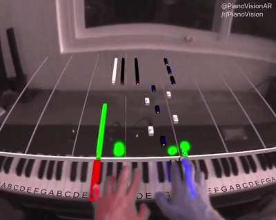 (AR/Passthrough) PianoVision: An Augmented Reality Piano Learning App for the Quest 2