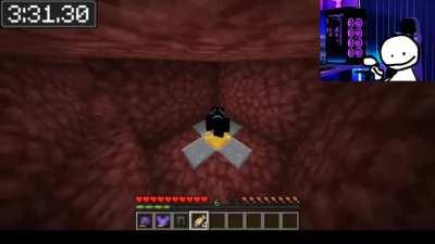 Bob speedrunning minecraft