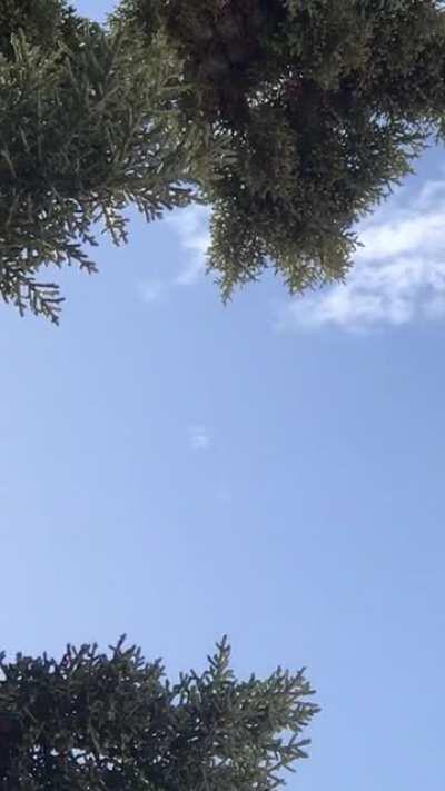 A few UFOs a few hundred feet in the air in New Mexico