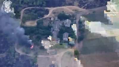 Fixed-wing UAV group of the Predator Brigade (Khyzhak) adjust 155mm artillery fire on Russian targets in Toretsk direction, Donetsk region