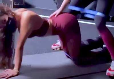 I’ll bet she has callouses on her hands and knees from being in that position day and night..