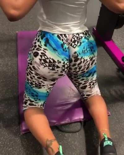 She's working it out