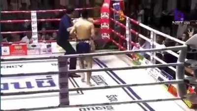 Sneaky elbow. Always got to be careful getting into elbow range.