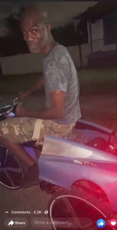 Unc done pulled up in a corvette wagon😭😭😭