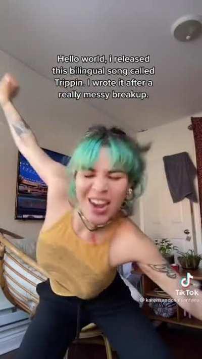 I think she's tripping