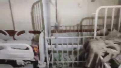 israeli targeted the children's department at Kamal Adwan Hospital with an artillery shell