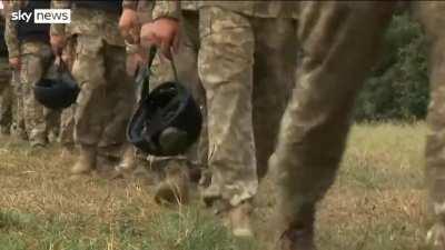 Training of Ukrainian artillerymen with L118 howitzers in Great Britain.