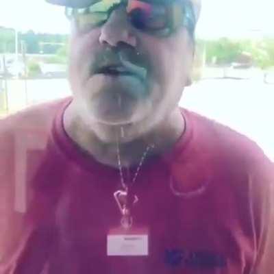 Racist POS when told to wear a mask