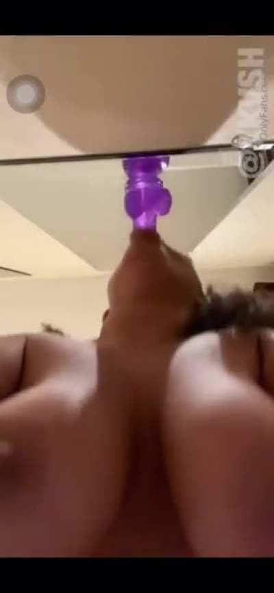 Kkvsh sucking dildo sloppy.