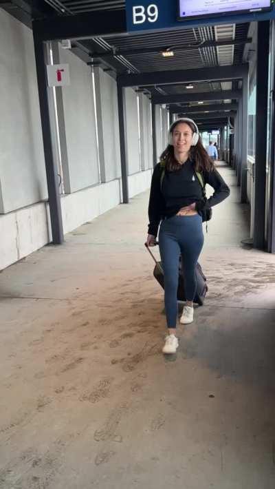 Airport flash prance