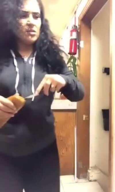 Take em off and buss it open hoe...