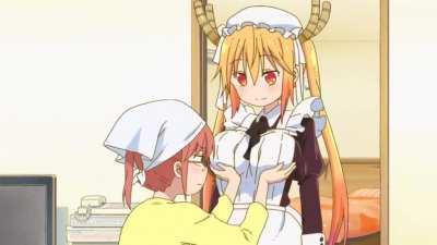 Tohru doesn't pad her chest.