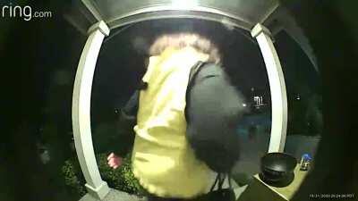 Takes all the candy and didn’t leave any for the kids behind her...