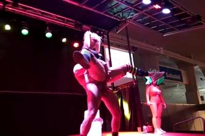 Piss on crowd from stage