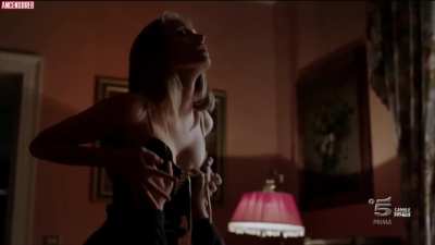 Gorgeous babe Caterina Shulha in a sexy scene with a lucky old guy