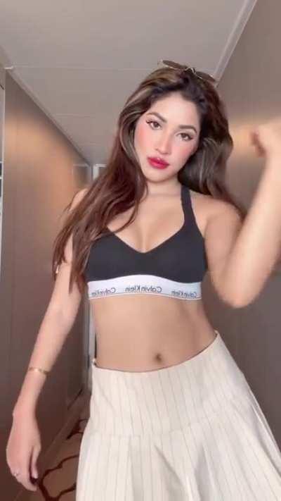 Shivani Singh in Black Calvin Kleinâs 