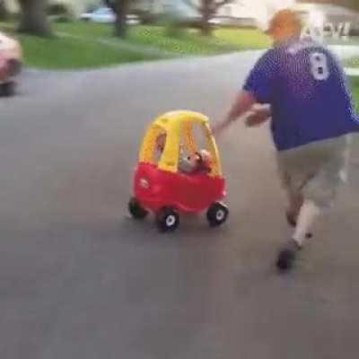 Better save the car!