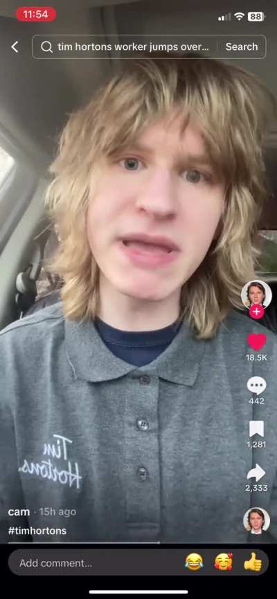 Tim Hortons employee crashes out after being told to remove posts about gooning with robots 