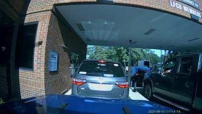 Idiot in the truck was in a hurry