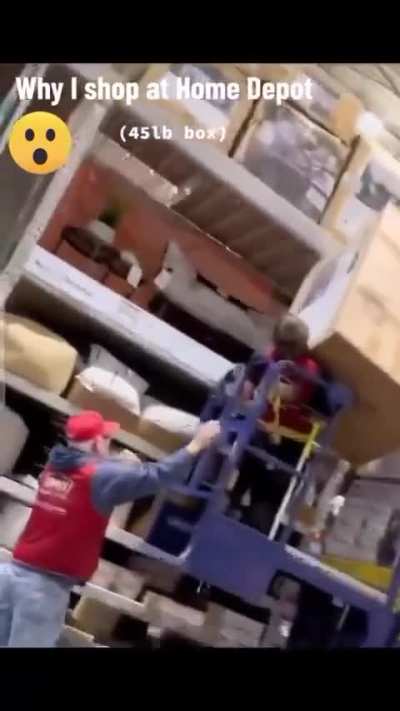 Lowe's employee vs. box