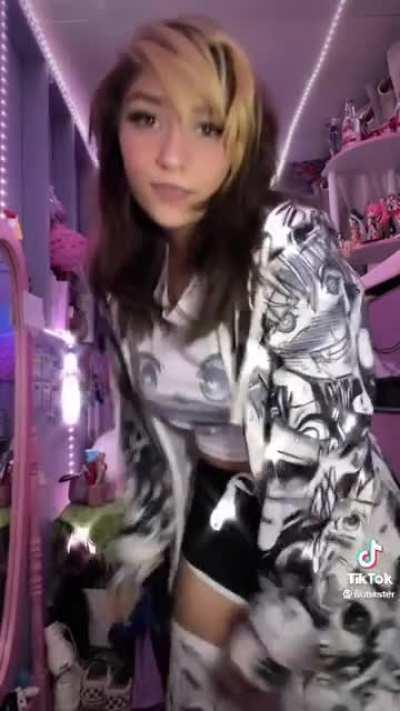 Abbxeh with a ahegao hoodie