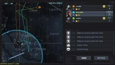 First Battle Royale Match in this new update and we won