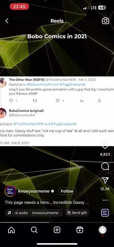 The meme is: Damn Mr Incredible Gassy