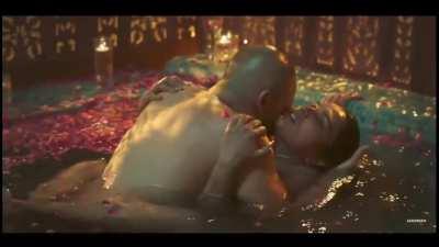 Richa chadda made wet in the water