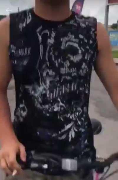 Stealing a little girls bike