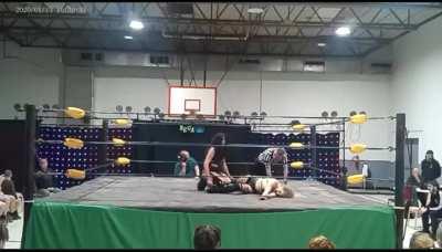 Laura Loveless fireman carries Kenzi James twice