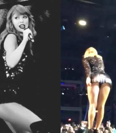 Imagine Taylor Swift's ass shaking and her bending in front of you like this