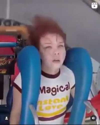 That moment when she realizes it wasn't a dream