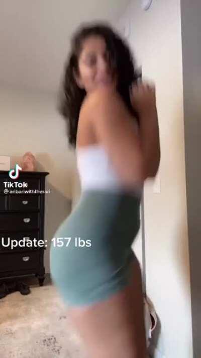 Most of it’s on her ass