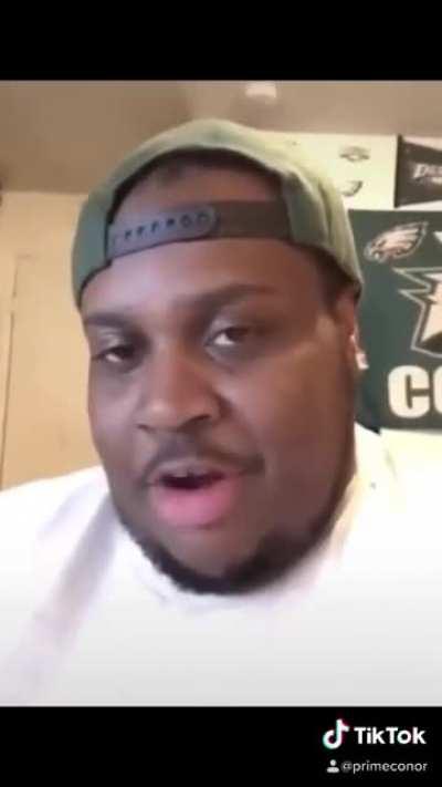 He can't feel his left leg.