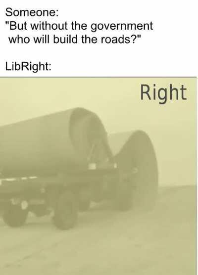 Imagine using paved roads