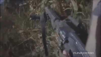 Just a devil dog getting some.