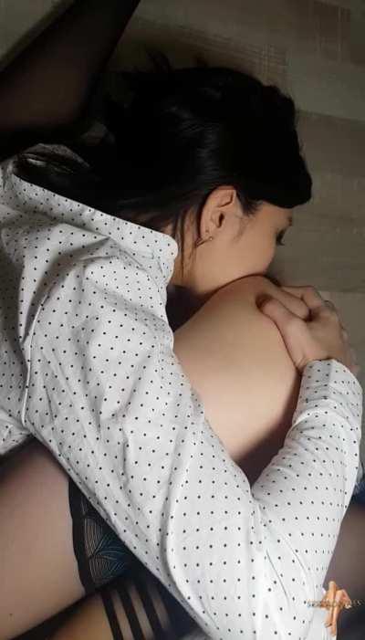 [F>F] Spreading my legs for you, don’t tell me you didn’t get hard