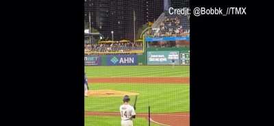 Man in critical condition after plunging from stands at Pirates game