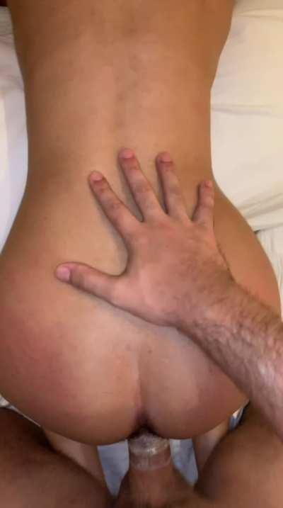 I love it when I am getting spitroasted and hubby starts pushing me onto my bulls cock. He&rsquo;s knows I am a slut like that.