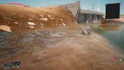 [Cyberpunk 2077] I've unlocked the ability to swim on land
