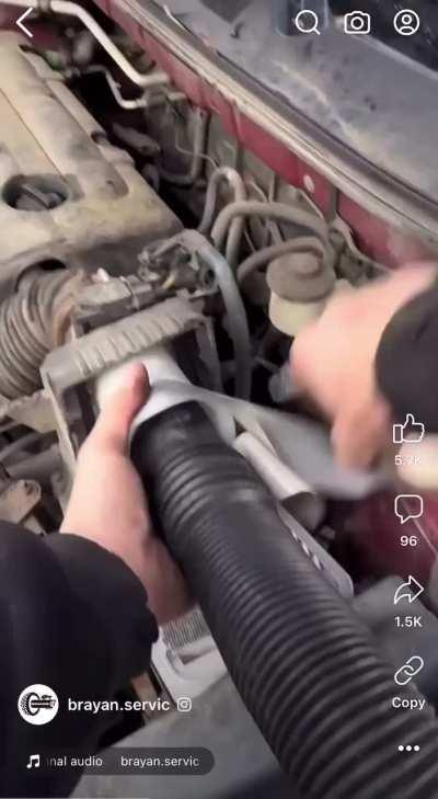 Why bother with a shop vac or portable handheld vacuum when you can do this and barely see results?