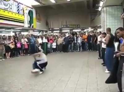 The child has been kicked