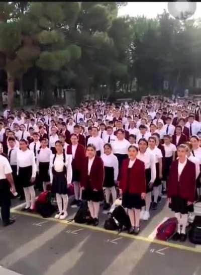 Sumgait kids brainwashed to hate Armenians. I can't believe this is real in 2022. Fascist state.