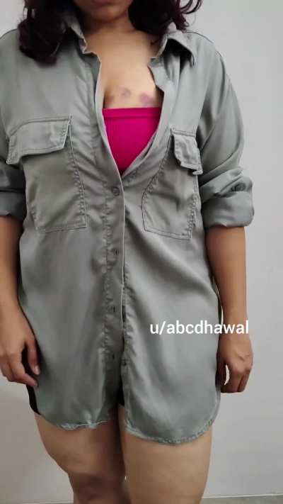 Marked, used, and begging for more. Who's ready to fuck her next?