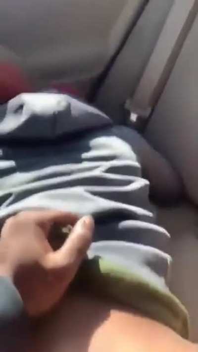 Making Her Call Her Bf While He Fucks Her in the Backseat
